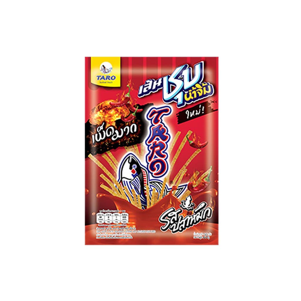 ทาโร 20 บาท ซุปน้ำจิ้มรสปลาหมึกเผ็ดมาก แบบแผง (6x6)