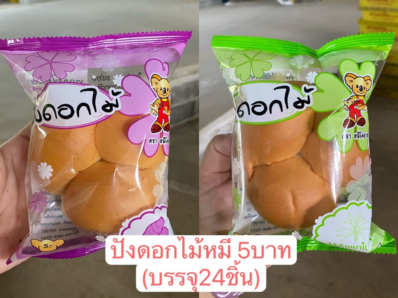 ปังดอกไม้หมี
