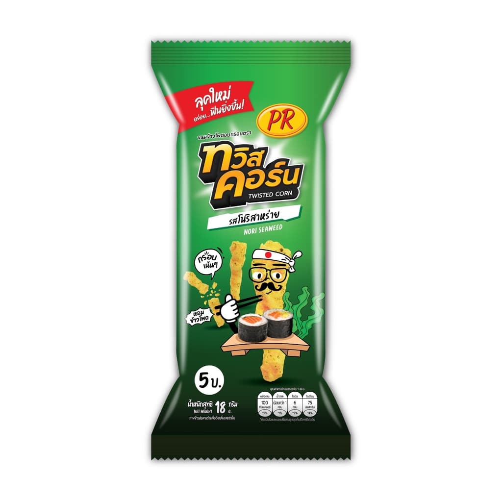 ข้าวโพด PR ทวิสคอร์น โนริสาหร่าย