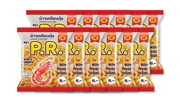 ข้าวเกรียบPR 5 บาท กุ้งใสรสสไปซี่