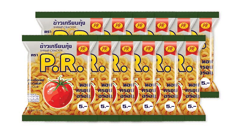 ข้าวเกรียบPR 5 บาท รสมะเขือเทศ
