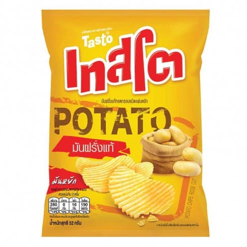 เทสโต 20 บาท มันฝรั่งแท้แผ่นหยัก