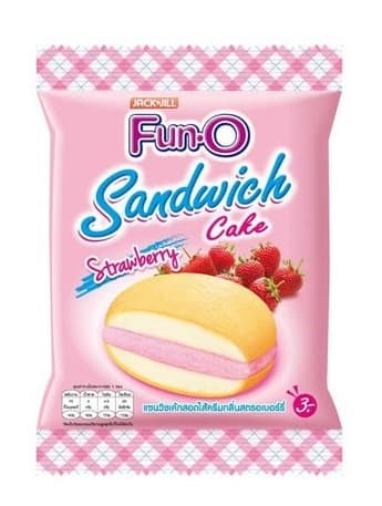 ฟันโอแซนวิส 3 บาท (รสสตอเบอรี่)
